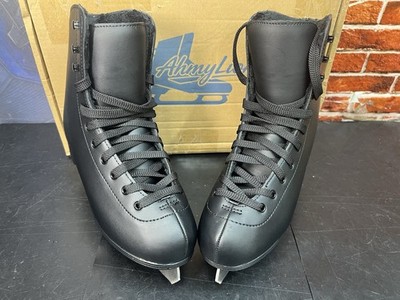 AhmyLion Figure Ice Skates Black Womens 10 Mens 8.5 Beginner Skating
