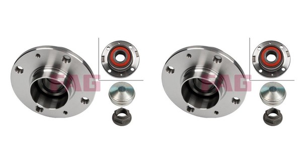 FAG 2X Radnabe Radlagersatz Hinten FüR Opel Corsa D Vauxhall Adam S07 X15 M13-image