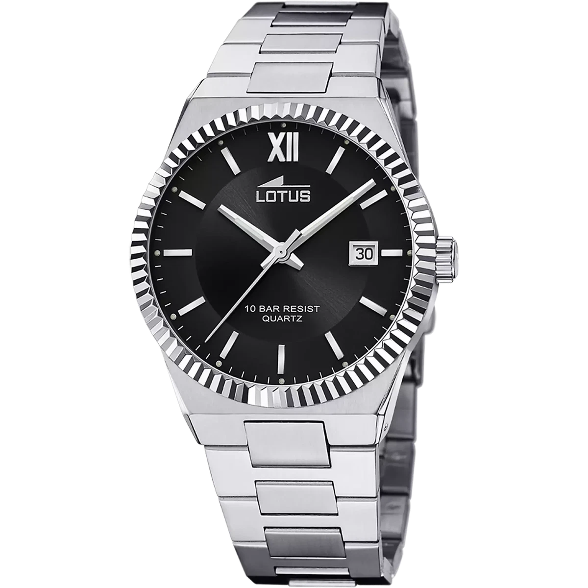 LOTUS Orologio Uomo Cronografo Quarzo 42mm: Cassa In Acciaio E Quadrante Verde, Impermeabile 10 Bar