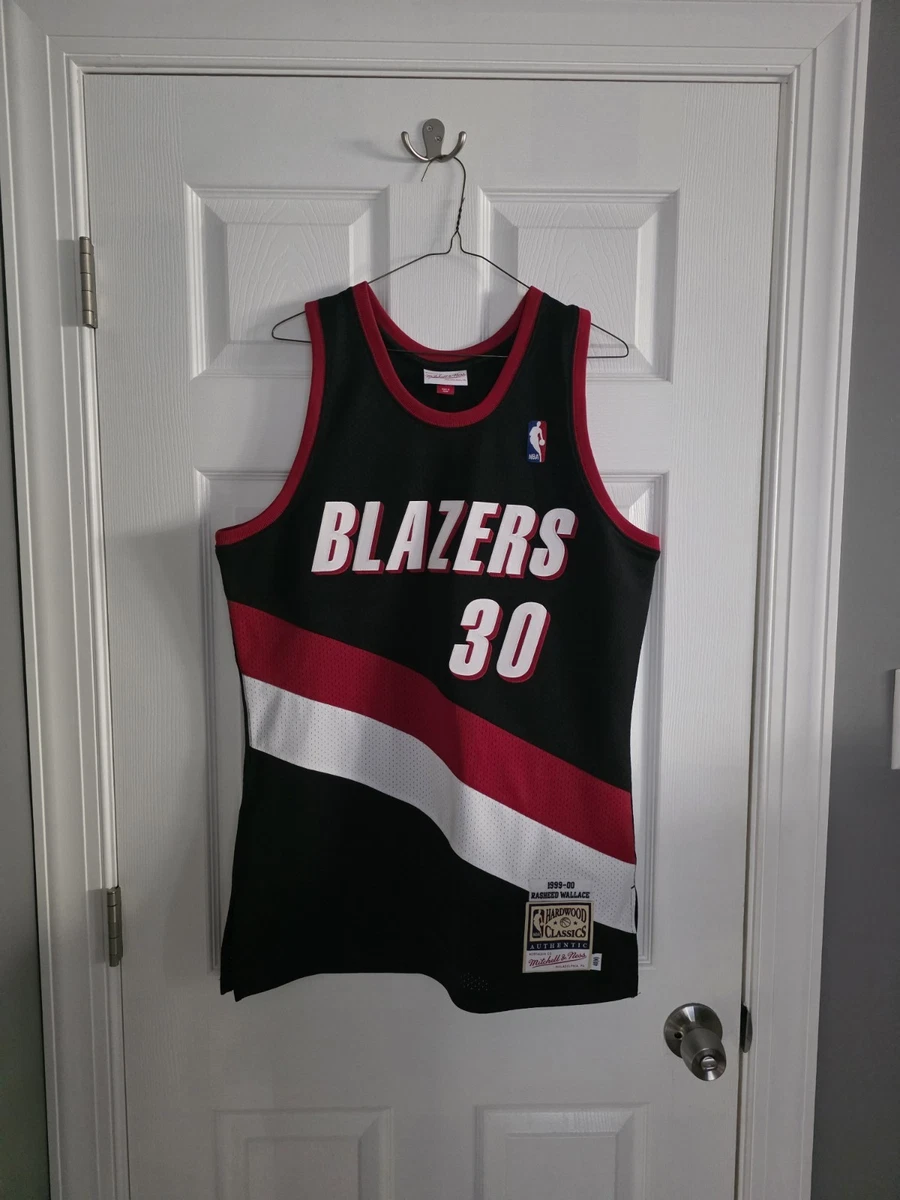 100% Authentic Rasheed Wallace Mitchell & Ness 99/00 Blazers