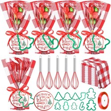 10 Set Christmas Whisk Gifts Set Christmas Kitchen Baking Supplies Stainless ...