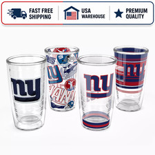 Tervis NFL New York Giants Assorted Classic Tumblers, 16 oz, 4 Pack Gift Set