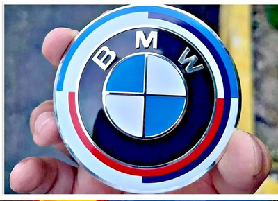 BMW 50 Year Heritage Roundel Badge Emblem 82mm Front Hood OR Rear Trunk