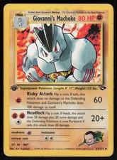 Giovanni's Machoke 42/132 Unlimited Gym Challenge Pokemon TCG Damaged on eBay