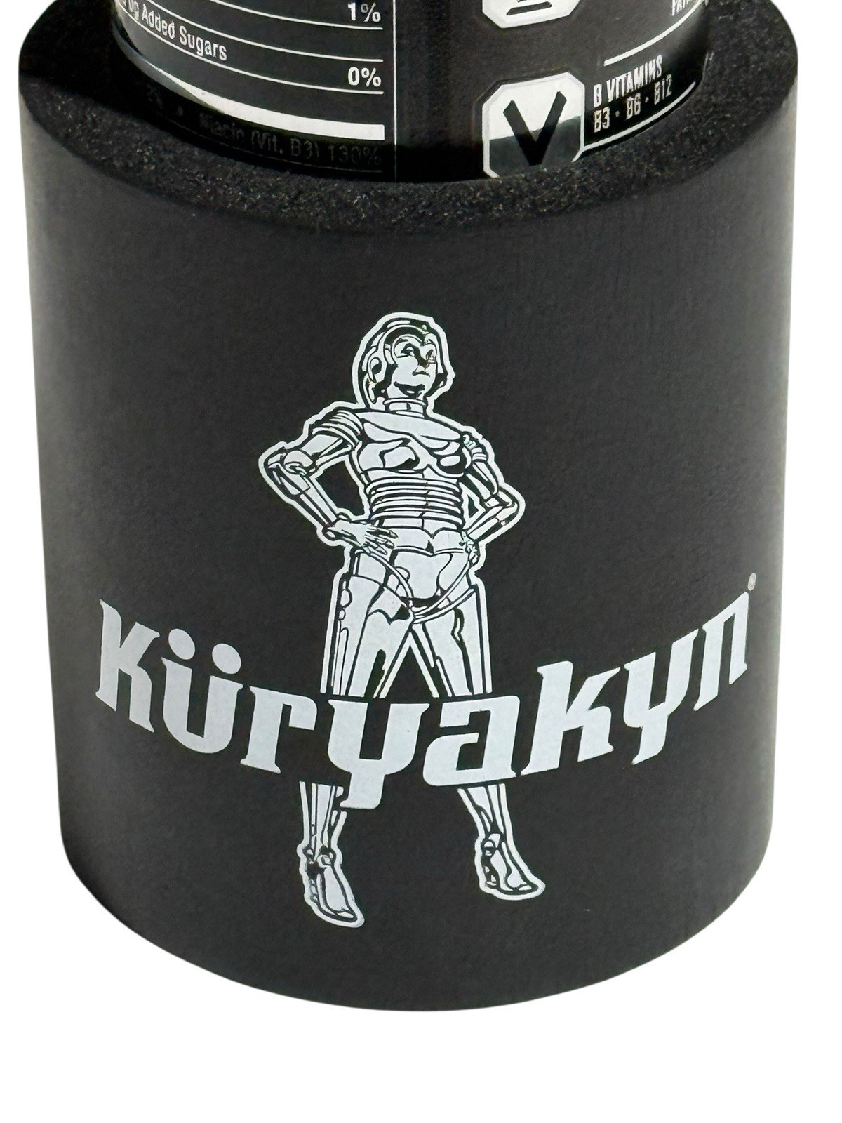 Kuryakyn Koozie Can Cooler Nero Schiuma Moto Robot Donna Pubblicità