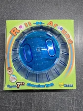 Ware Manufacturing Roll-N-Around 7" Exercise Ball - Clear/Blue - Damaged Box