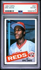 1985 TOPPS #627 ERIC DAVIS ROOKIE RC PSA 6