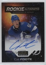 2020-21 O-Pee-Chee Platinum Rookie Cosmic 27/75 Cal Foote #R-CF Auto 1q2