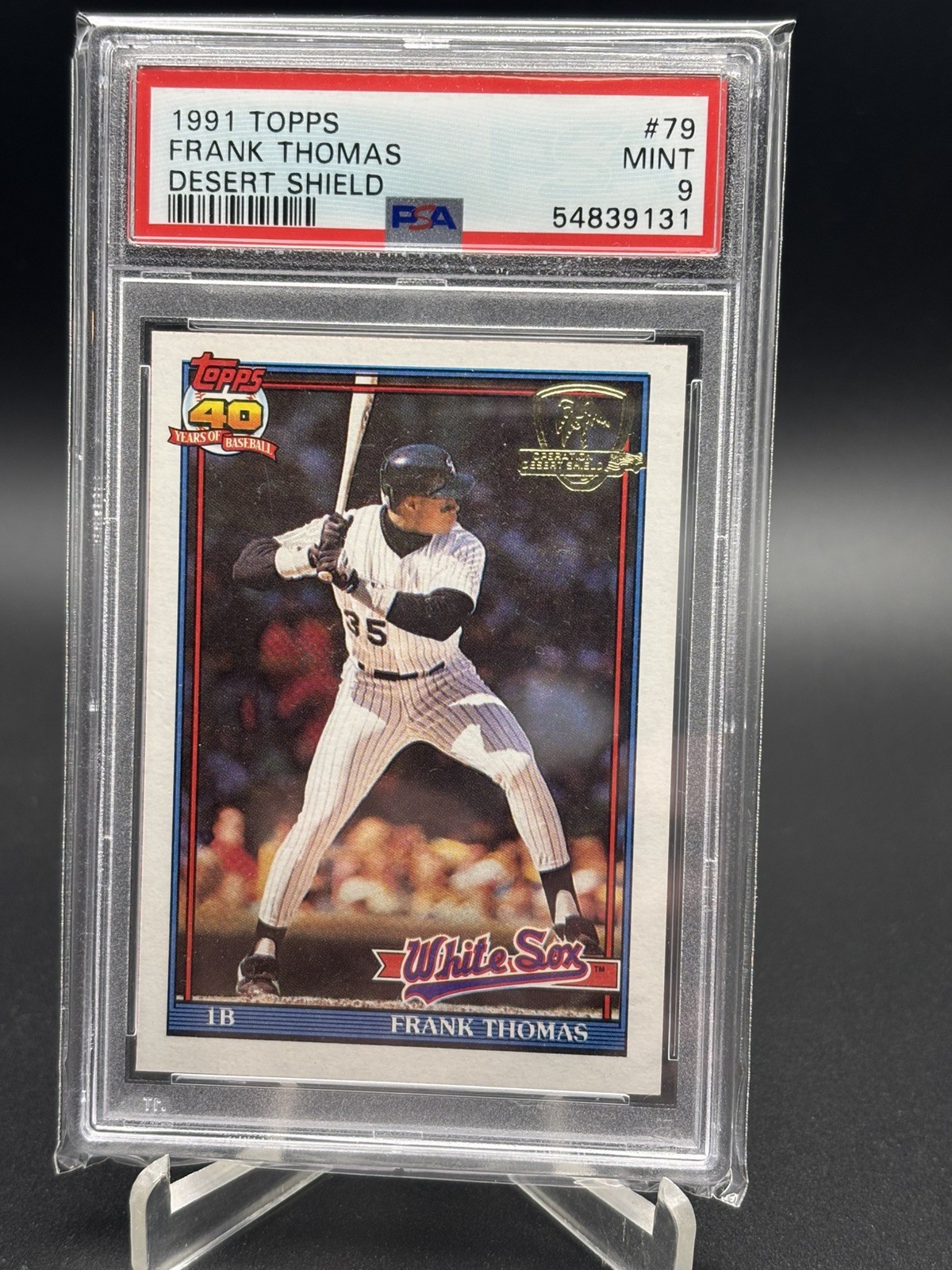 Frank Thomas 1991 Topps Desert Shield #79 PSA 9