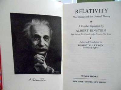 Relativity: The Special and the - Paperback, by Albert Einstein - Very Good