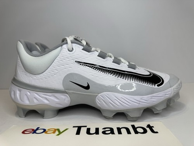 #ad BRAND NEW Nike Alpha Huarache Elite 4 Low MCS Baseball White Gray FD6255 100 $54.99