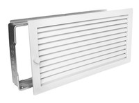 Warmluftgitter Wg 4523 W Weiss 450 X 230 Mm Mit Einbaurahmen