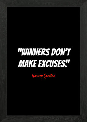Harvey Specter Quotes Framed Wall Art Poster Canvas Print Picture