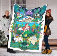 Disney The Little Mermaid Princess Ariel Fleece Blanket