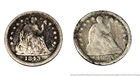 1843 and 1853 Seated Liberty w Arrows Silver Half Dimes
