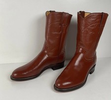 Vintage Justin Roper Boots | USA Made | Classic Brown | Men’s 7.5 D