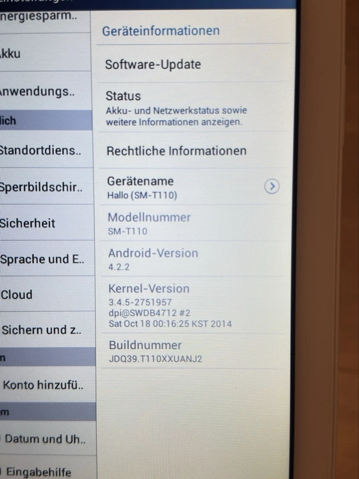 Samsung Galaxy Tab 3 Lite SM-T110 Tablet 17,8cm 7,0" 8GB WIFI Android weiß - Bild 4 von 4