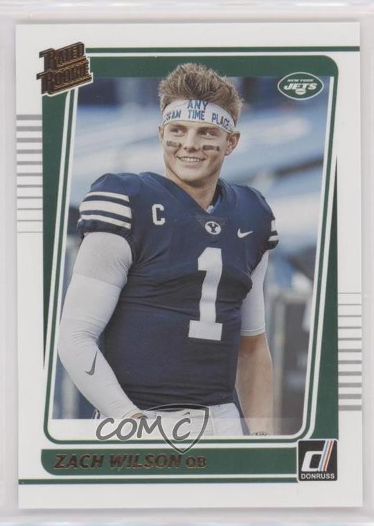 2021 Panini Donruss Rated Rookie Portrait Zach Wilson #252 0qi3