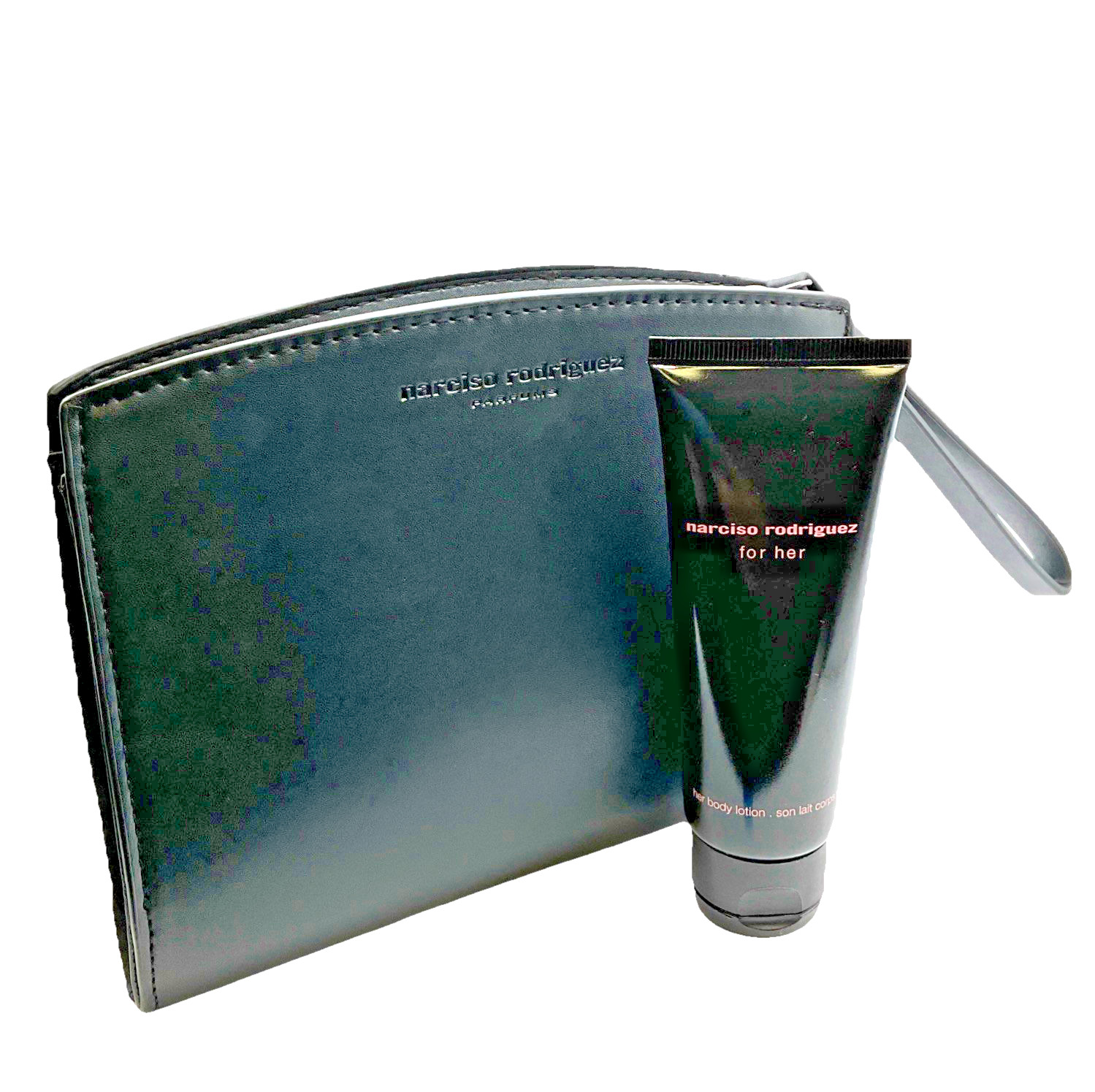2.5oz Black Zip Gift Bag Set New Nwt