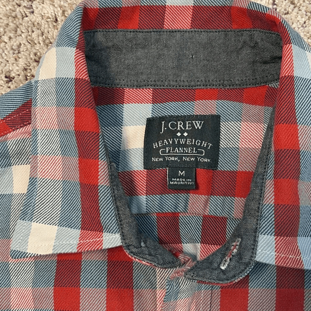 J. Crew Mid Weight Men’s Plaid Long Sleeve Button… - image 3