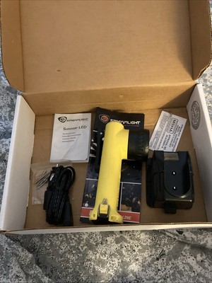Streamlight Survivor Flashlight  Yellow LED Works .. Charger Included.No Batttey