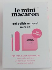 Le Mini Macaron Gel Polish Removal Kit 20 Wraps, File,  Cuticle Stick Mini Set