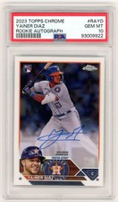 2023 Topps Chrome Yainer Diaz Rookie Auto PSA 10 #RA-YD