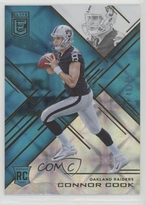 2016 Donruss Elite Elite Rookies Teal 49/75 Connor Cook #182 Rookie RC s1i