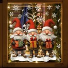 Christmas Window Stickers High-Quality PVC Material Reusable Decoration