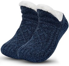 Unisex Fluffy Fuzzy Warm Slipper Socks for Men Women, Thick Fleece Lined Non-...