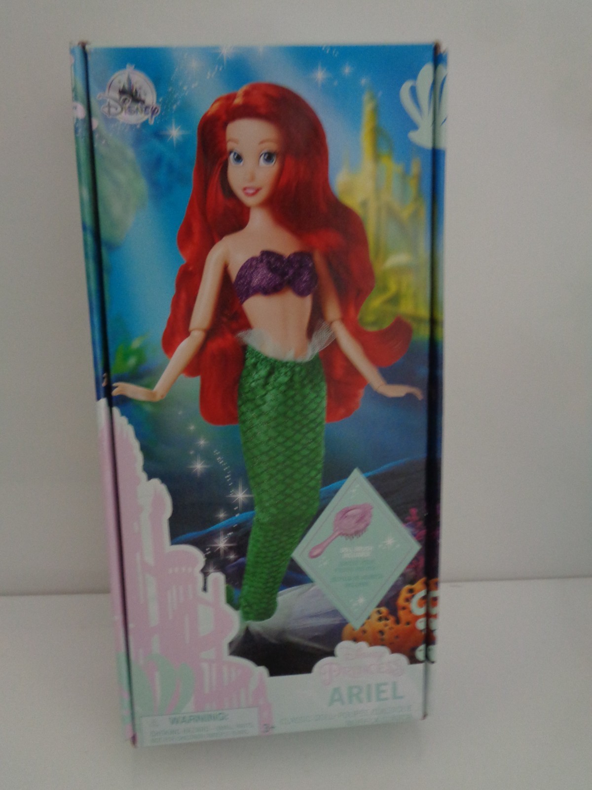 Official Disney The Little Mermaid - Ariel Classic Doll with Brush