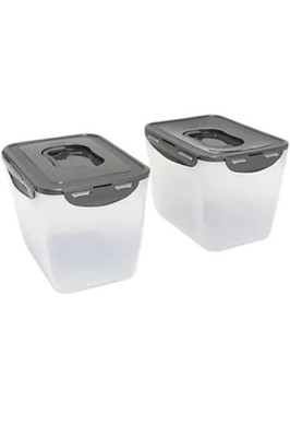 LocknLock 2-pack Set 11-Cup Flip Top Containers with Handles