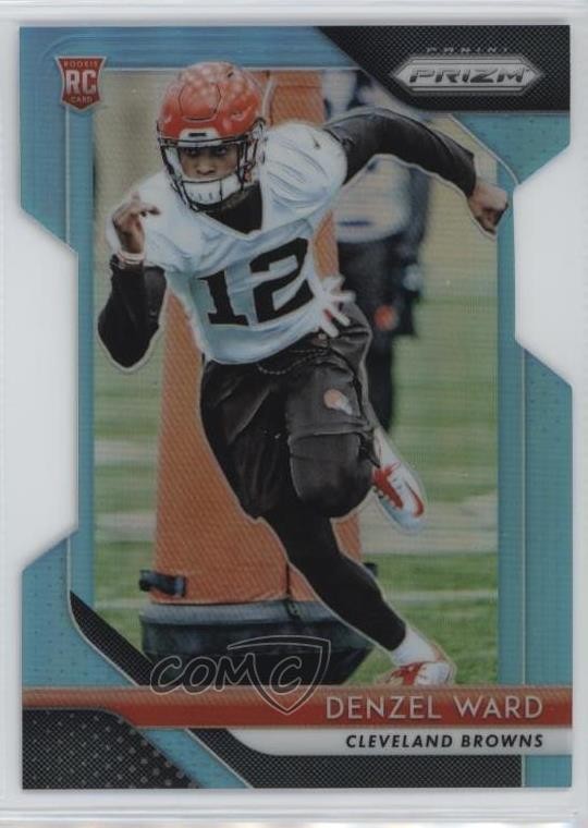 2018 Panini Prizm Light Blue 61/199 Denzel Ward #241 Rookie RC 15ej