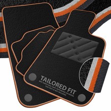To fit Citroen ZX 1991-1998 Black Tailored Car Mats + Dual Trim [CMN]