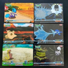 Pokemon Lunala Crabrawler Popplio Rockruff Clear Plastic Top Card Sun Moon