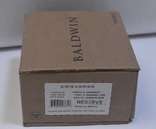 Baldwin 9BR3803-509 Traditional Single Cylinder Round Knob Set Satin Black