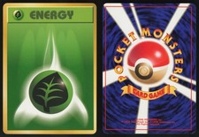 GRASS ENERGY BASE SET POKEMON JAPANESE 1996 MP