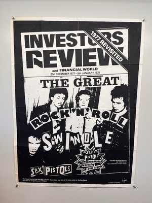 SEX PISTOLS 「ROCK'N'ROLL SWINDLE 」 ポスター Sex Pistols Poster Original The Great Rock 'N' Roll Swindle