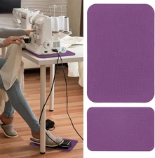 2 Sizes Sewing Machine Muffling Mat & Foot Pedal Mat, Reduce Vibrations Noise &
