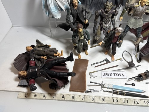 Toybiz Lord Of The Rings Action Figures Bundle Figures x15 & Accessories - 521 - Picture 18 of 19