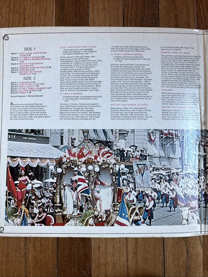 HELLO DOLLY SOUNDTRACK VERY RARE LP SPAIN BARBRA STREISAND LOUIS ARMSTRONG 1969 - Image 2 of 4