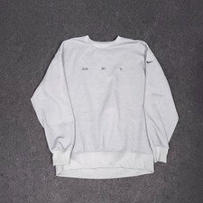 Nike Therma Fit Sweatshirt Womens Small Gray Oversized Performance Stretch Logo