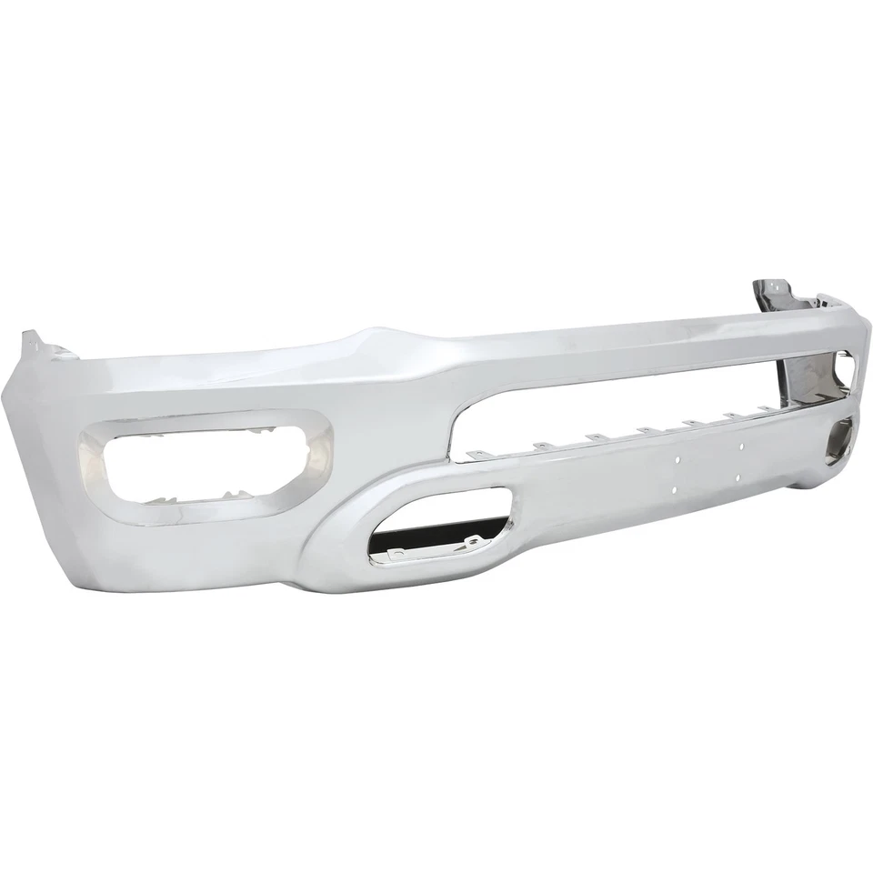 Chrome Steel Front Bumper Face Bar W/ Fog Light Holes For Ram 1500 2019-2022 - Image 4 of 4