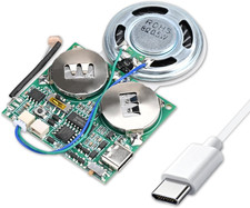 Icstation DIY Light Sensor Sound Module, Type-C USB Recordable Sound Chip 8M