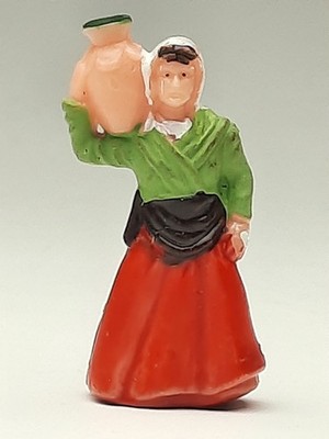 Ü-EI  Altfigur Berufe 1978 --- Bäuerin mit Krug   --  100% Original & sehr gut