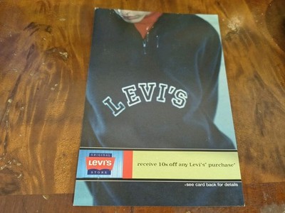 Levi's Clothes Australia 1990s Mini Poster Promotional Card 