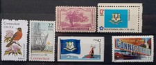Znaczki USA, stany/ stany, nieużywane, Connecticut