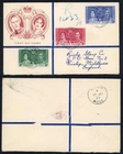 Falkland Is SG143/5 1937 Coronation set on Illustrated First Day Cover