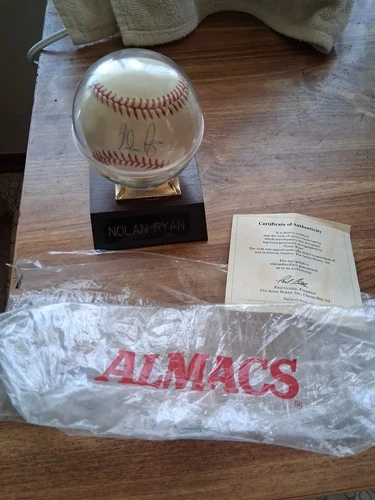 Nolan Ryan Autographed Baseball COA