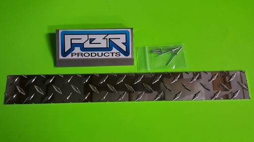 Club Car DS Golf Cart  Diamond Plate Name Cover front deluxe wow POLISHED ALUM.  - Picture 1 of 3